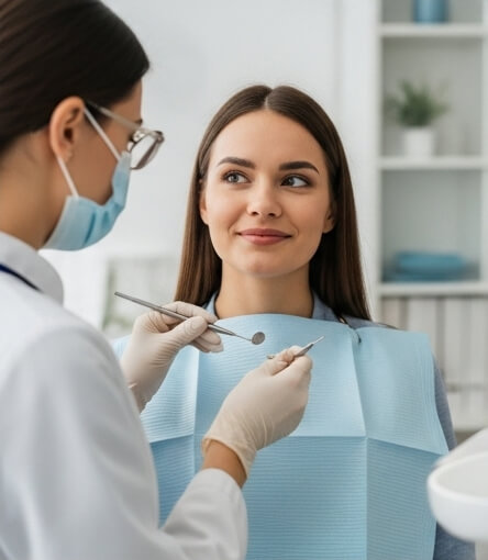 Women getting tooth pain treatment - Emergency dentist Kings Langley